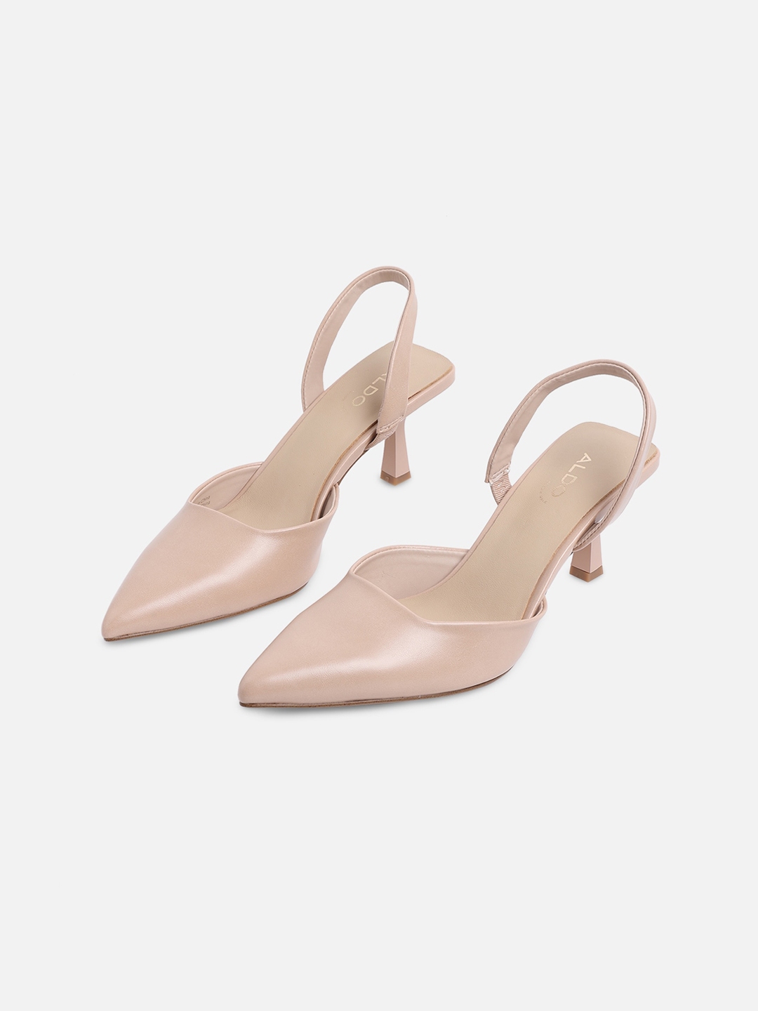 Buy ALDO Beige Kitten Pumps - Heels for Women 19093772 | Myntra