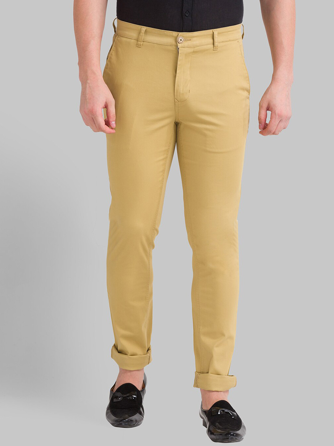 Buy Parx Men Khaki Slim Fit Trousers Trousers for Men 19098904 Myntra