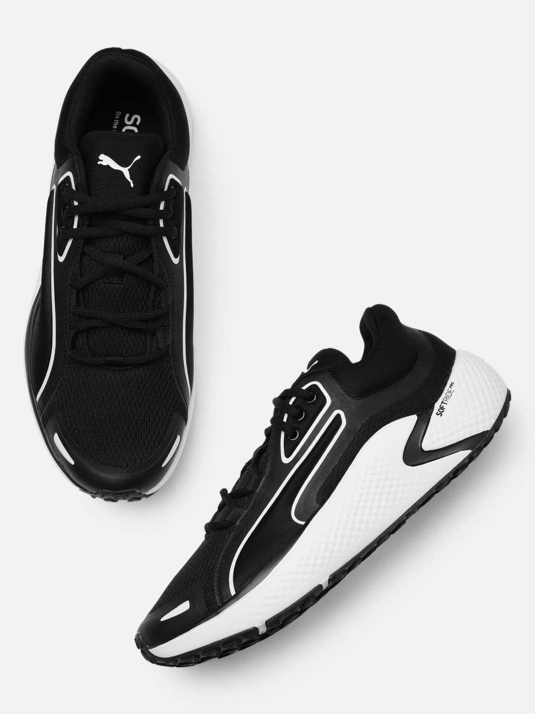 Buy Puma Unisex Black Solid Softride Pro Coast Training Shoes Sports