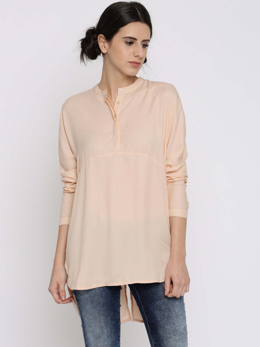Buy Vero Moda Peach Coloured Tunic - Tunics for Women 1910252 | Myntra