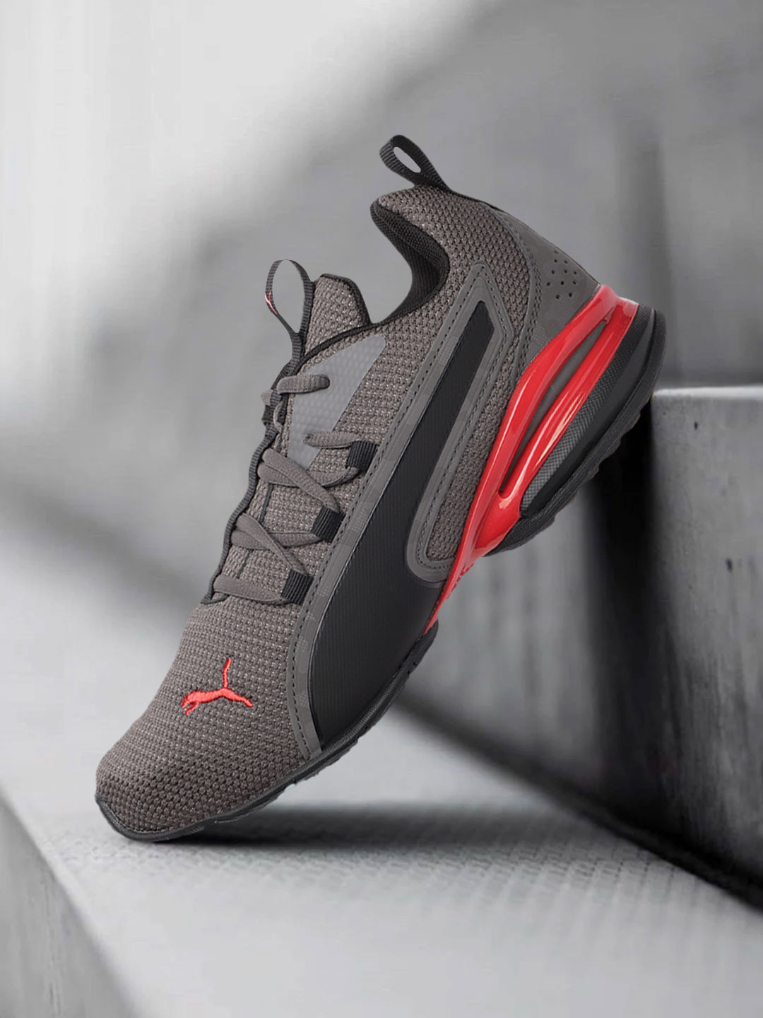 Buy Puma Men Grey Axelion NXT Camo Running Shoes Sports Shoes for Men