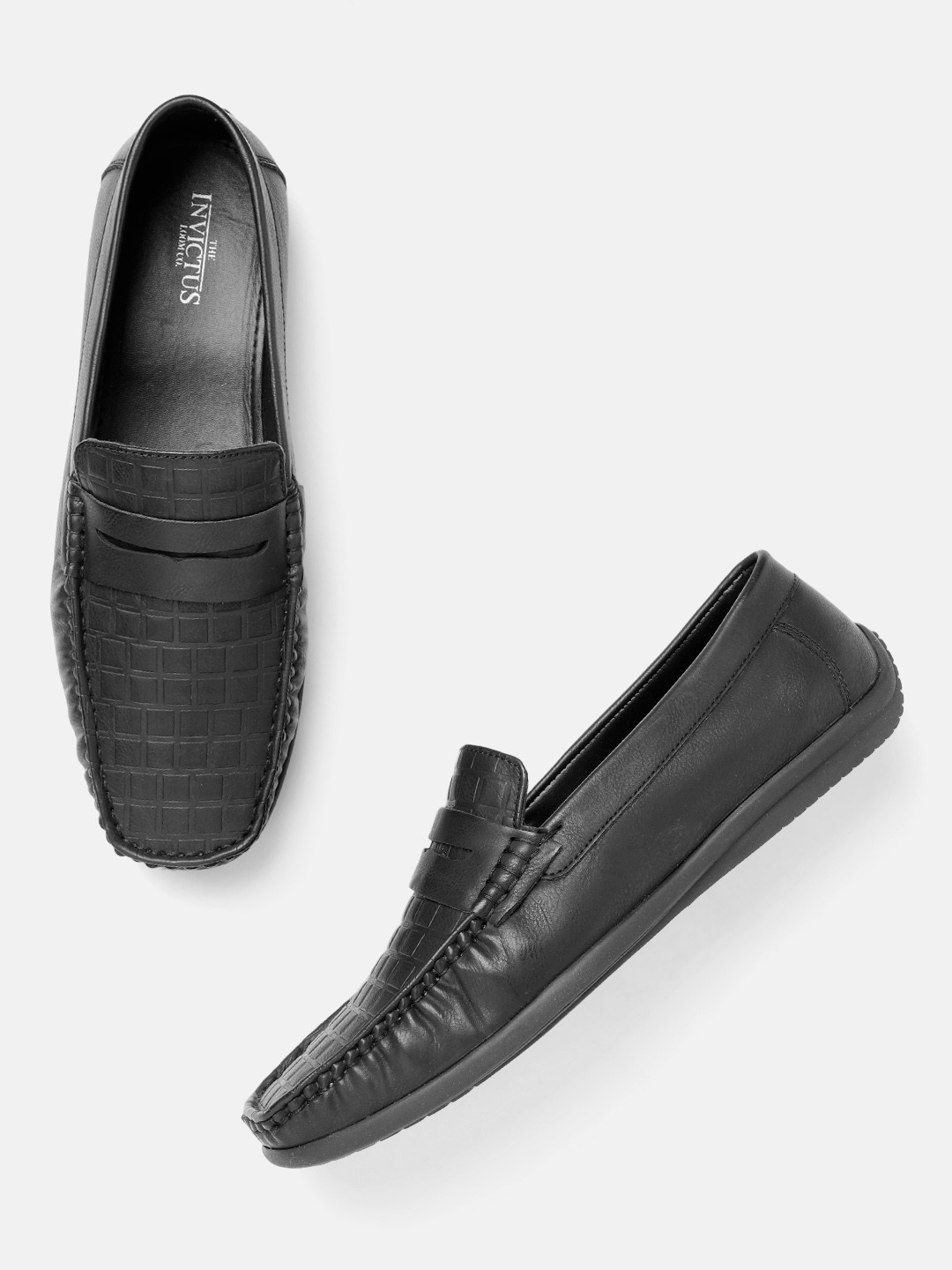 Buy INVICTUS Men Textured Driving Shoes Casual Shoes for Men 19104108