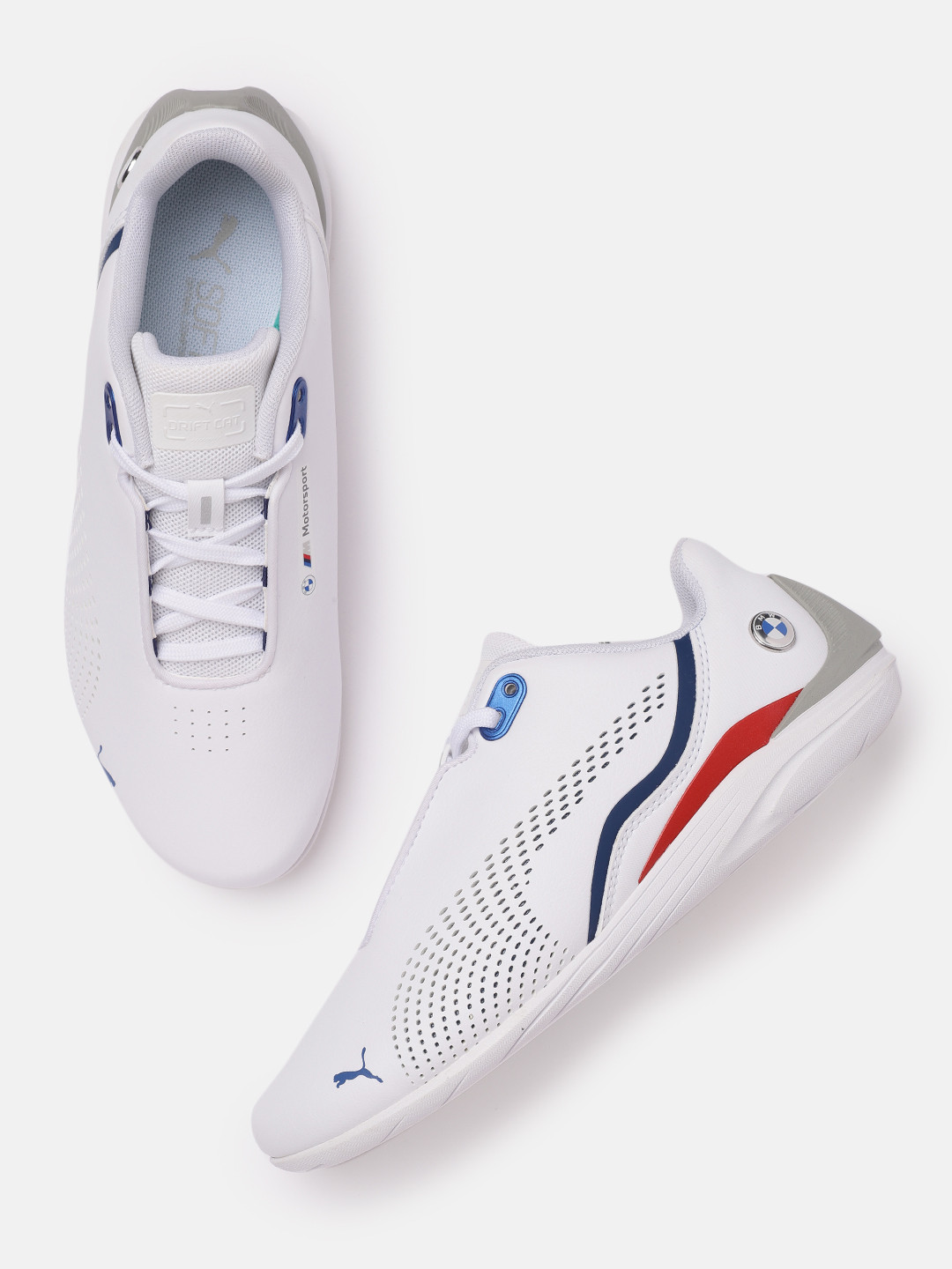 Buy PUMA Motorsport Unisex Kids White BMW MMS Drift Cat Decima SoftFoam