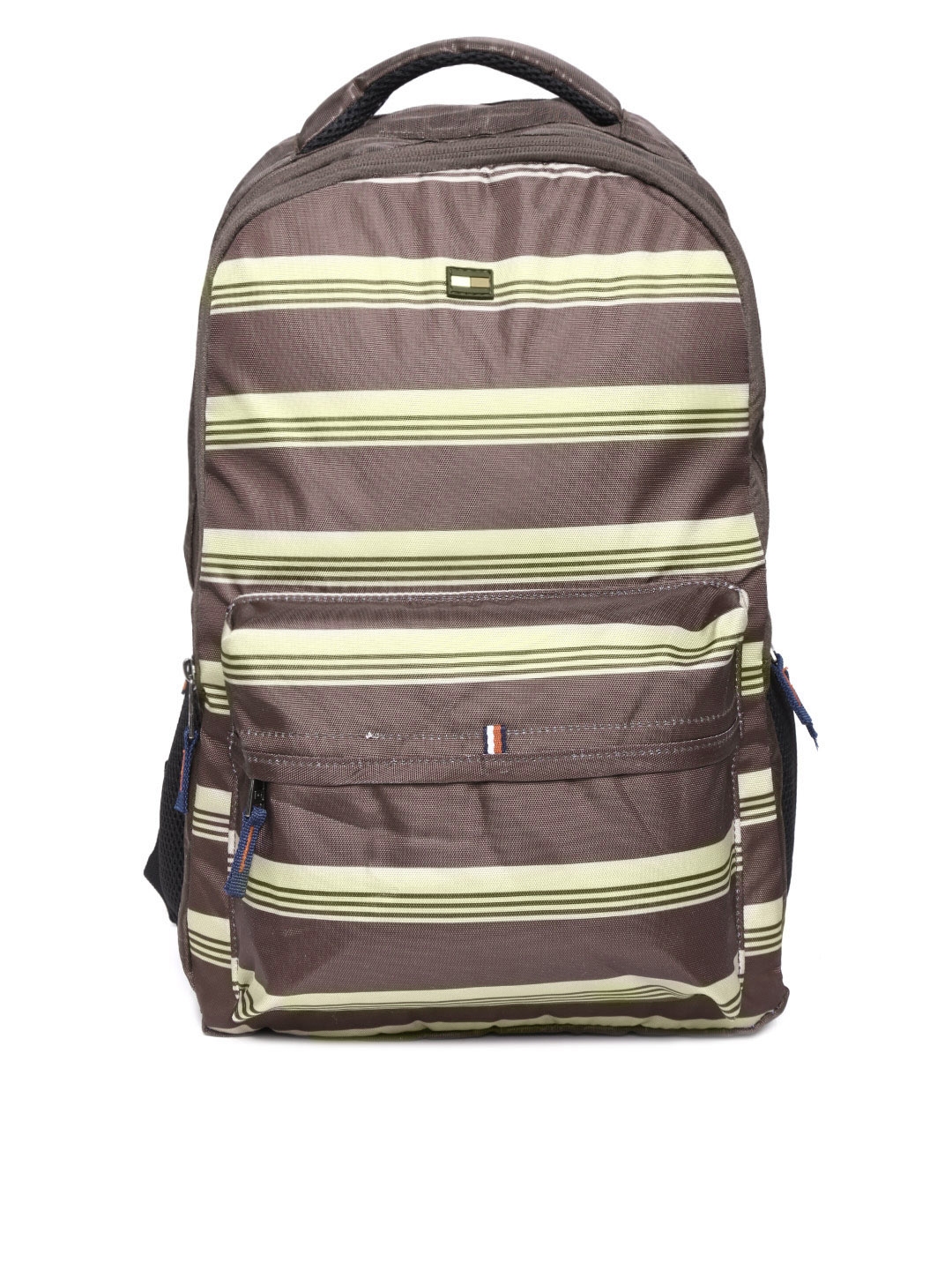 Buy Tommy Hilfiger Unisex Brown Striped Backpack - Backpacks for Unisex