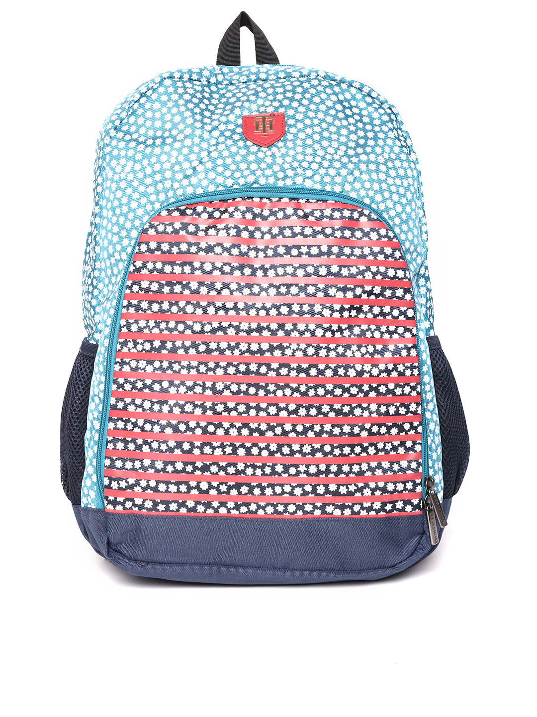 Buy Tommy Hilfiger Unisex Blue & Red Printed Backpack Backpacks for