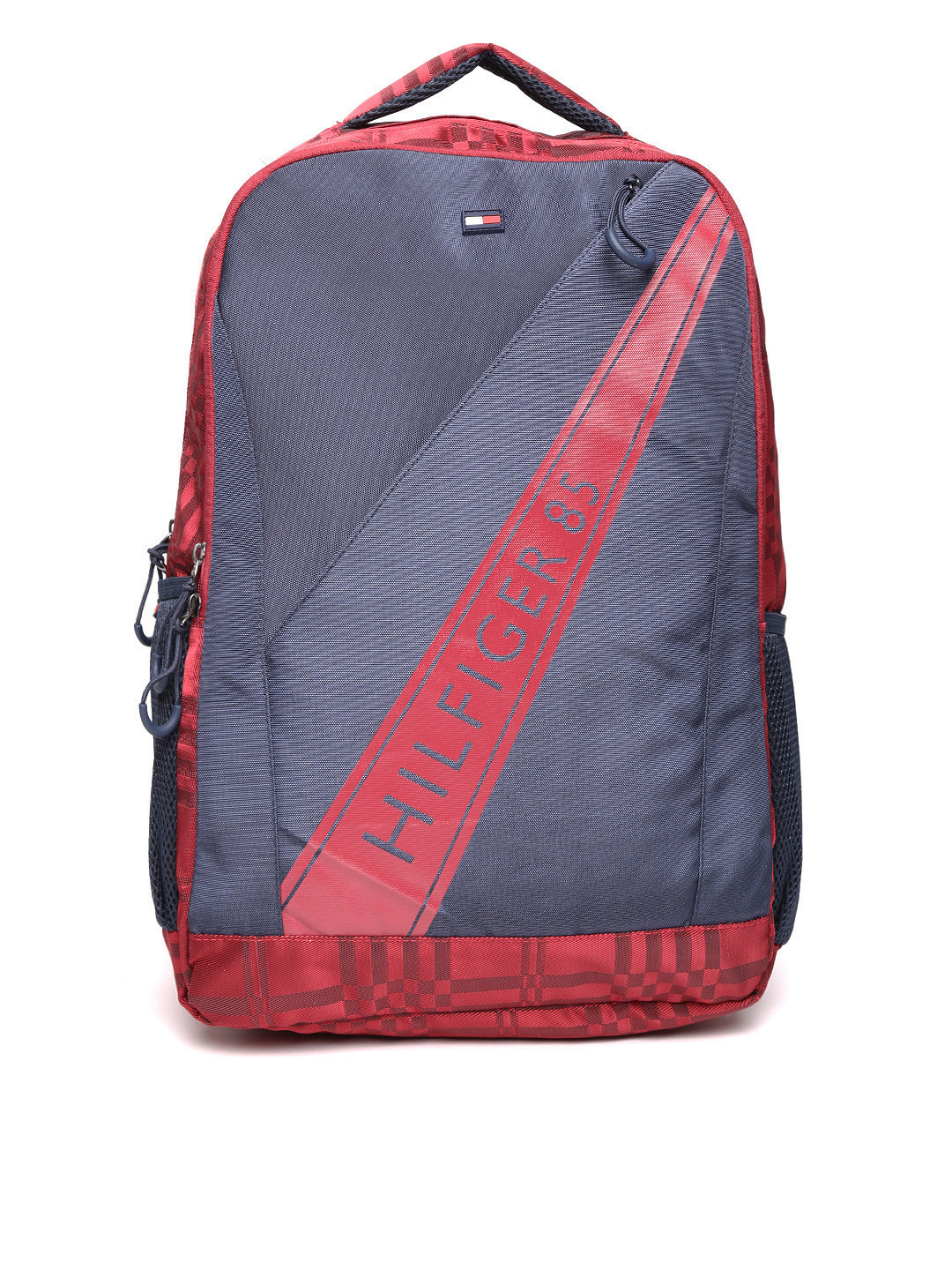 Buy Tommy Hilfiger Unisex Navy Blue & Red Printed Backpack Backpacks