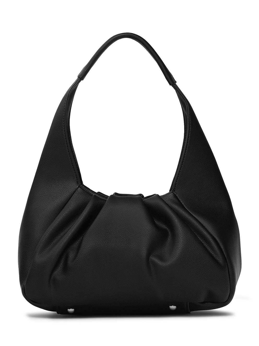 Buy MIRAGGIO Woman Black Solid Hobo Shoulder Bag - Handbags for Women ...