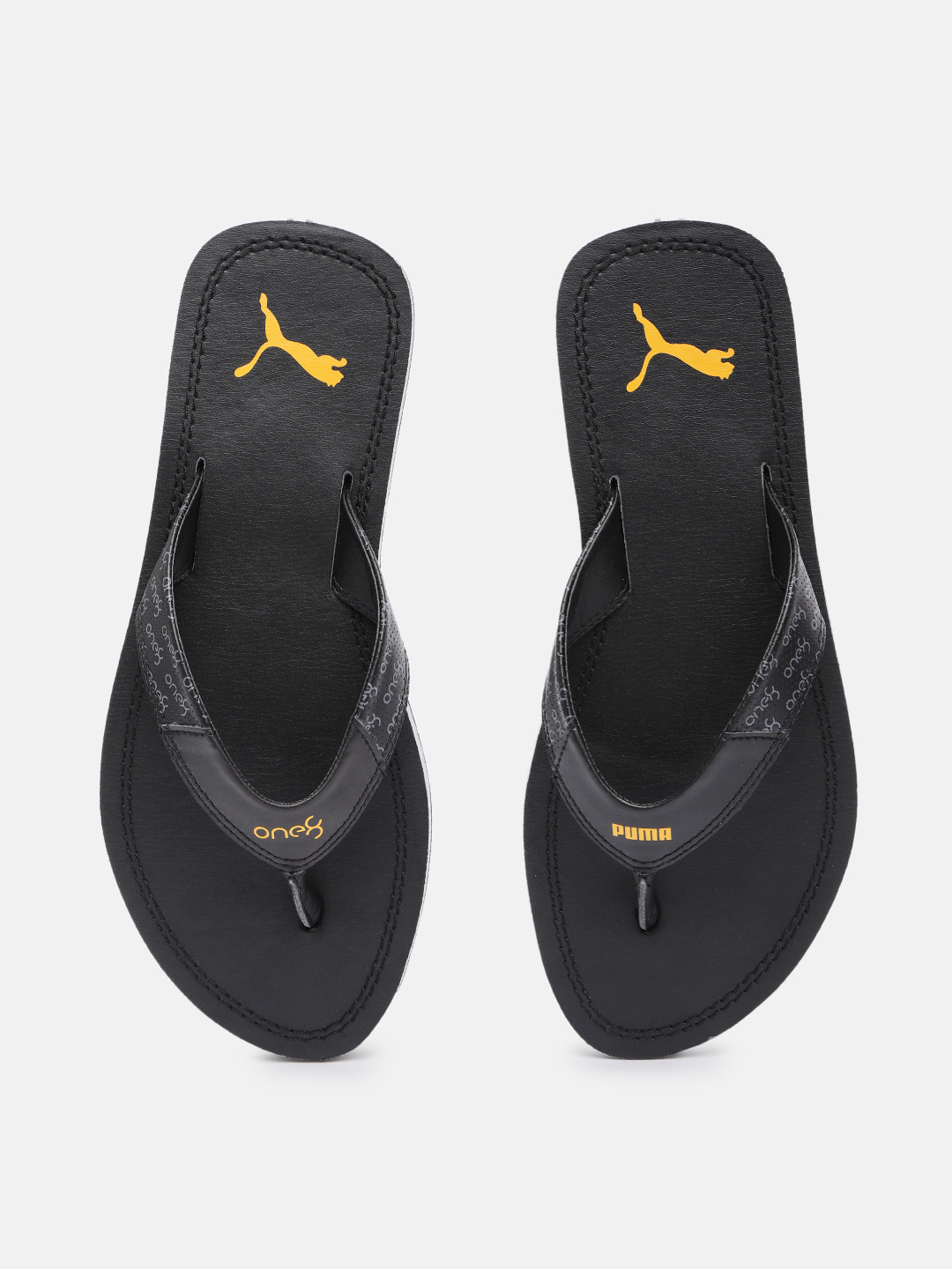 one8 flip flops black