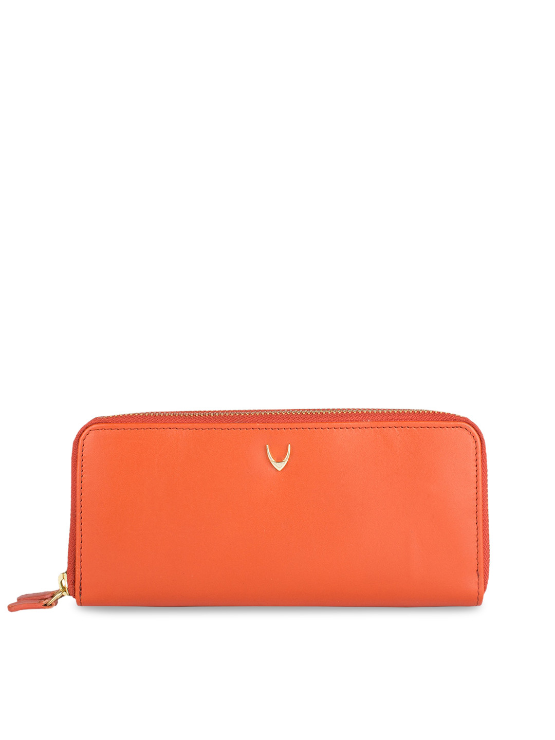Buy Hidesign Women Orange Leather Zip Around Wallet Wallets for Women