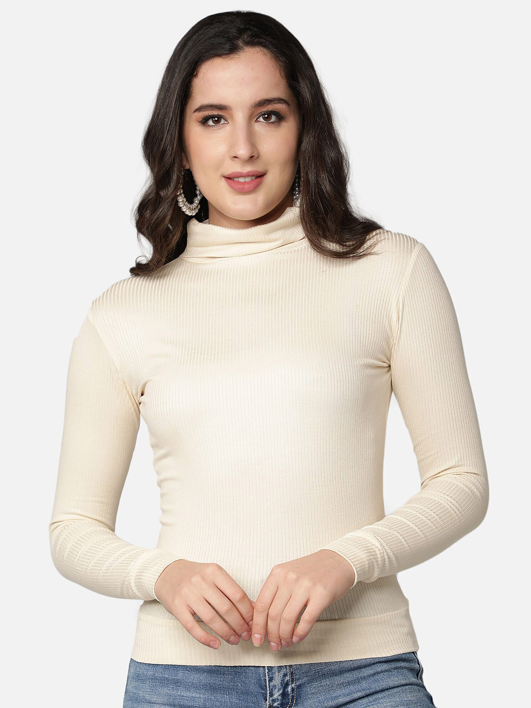 Buy Sonex Gold Cream Coloured Top Tops for Women 19114176 Myntra