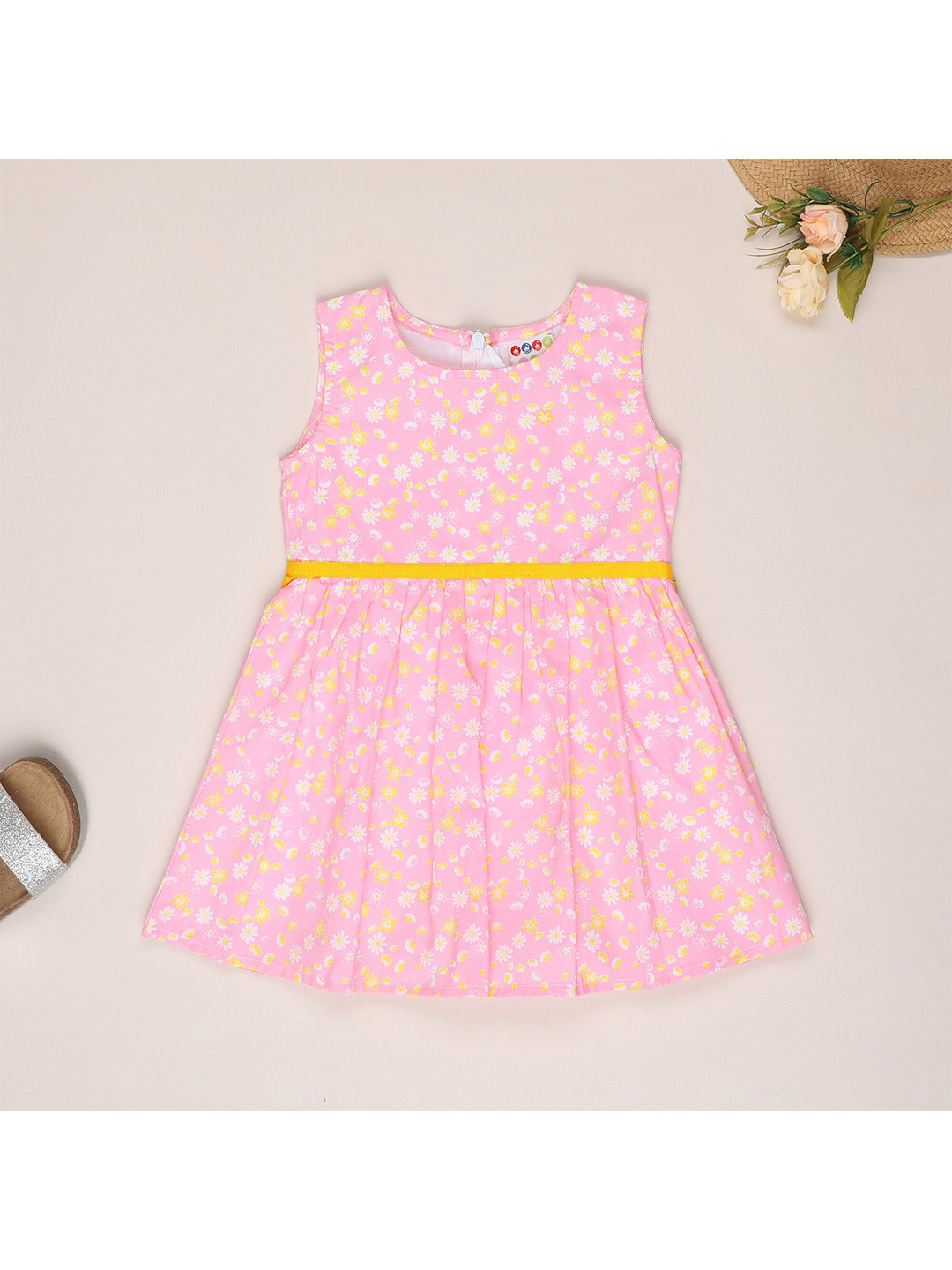 Buy ZION Kids Girls Pink Floral Dress - Dresses for Girls 19116816 | Myntra