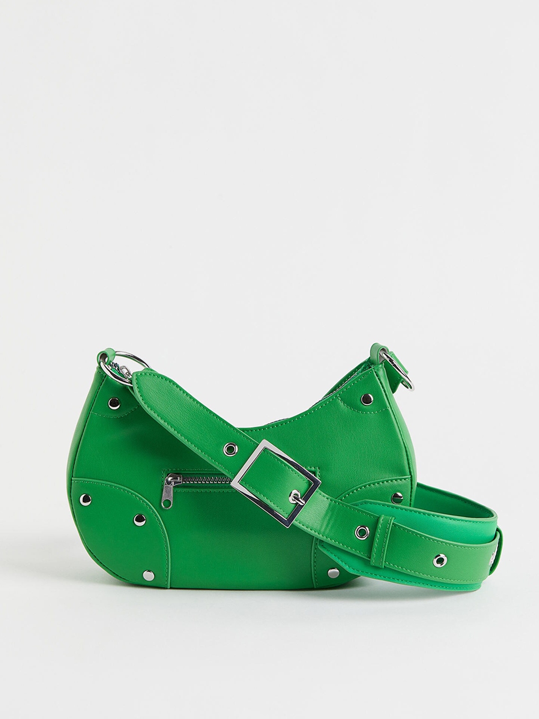 Buy H&M Green Solid Small Shoulder Bag Handbags for Women 19119938