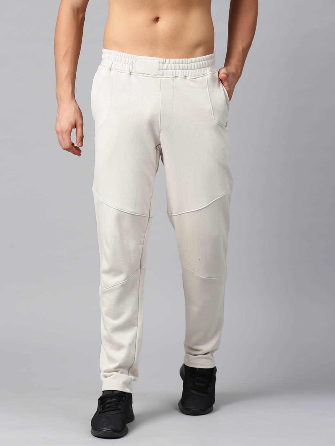 mens beige track pants