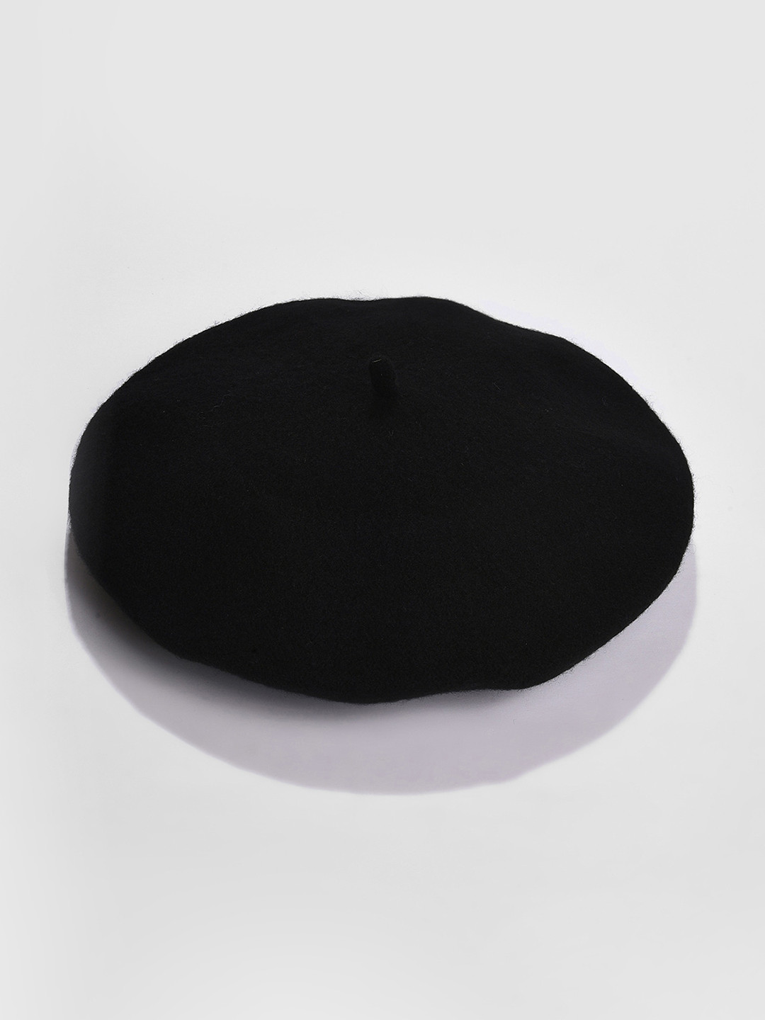 Buy HAUTE SAUCE By Campus Sutra Women Black Solid Beret Hat Hat for