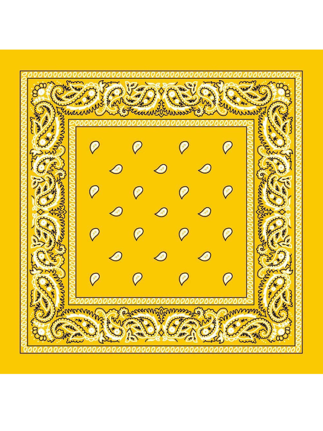 Buy Aadikart Yellow & White Printed Pure Cotton Bandana Headband for