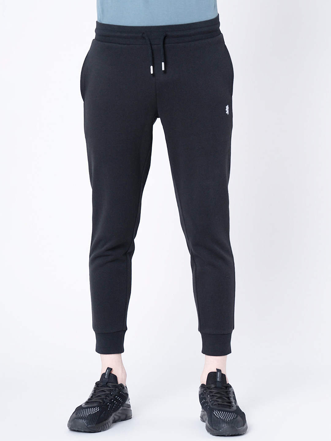 Buy Red Tape Men Black Solid Joggers Track Pants for Men 19136476
