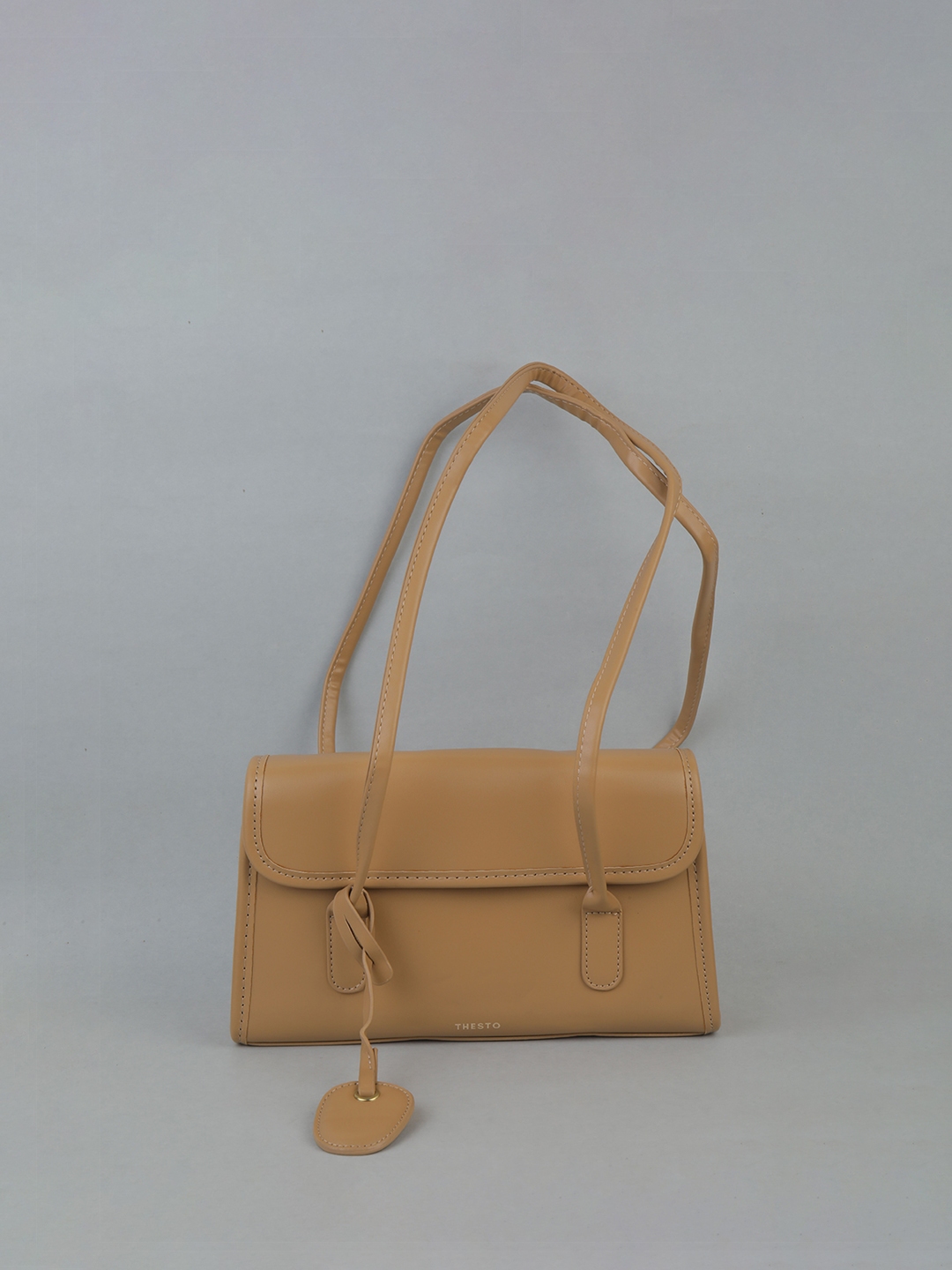 Buy THESTO Brown PU Structured Handheld Bag - Handbags for Women ...