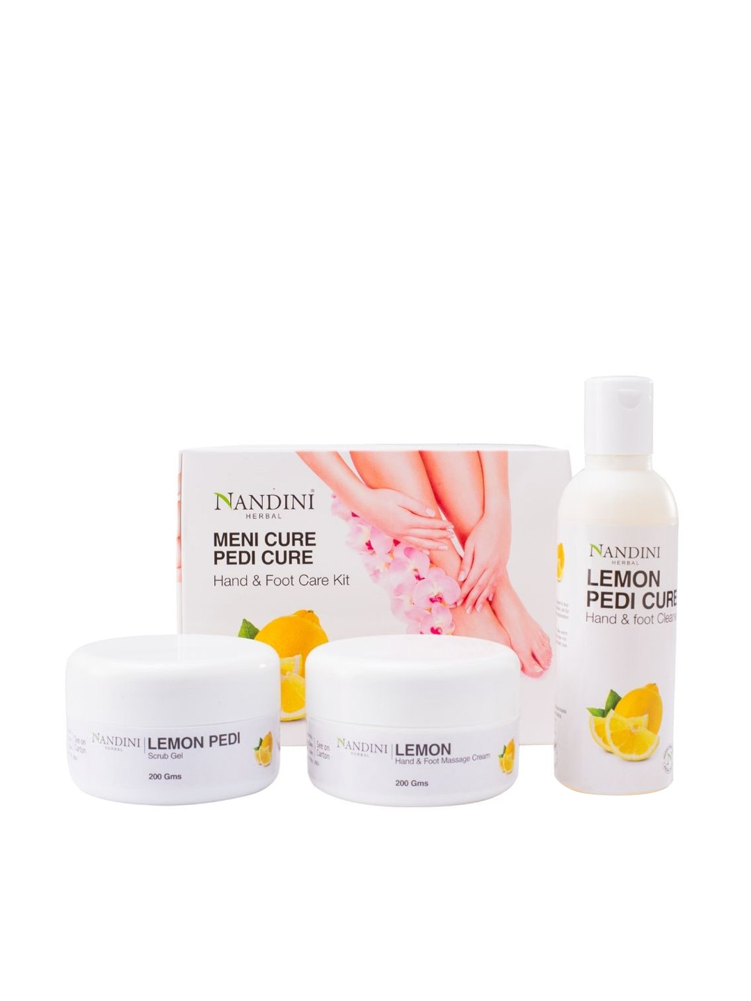 Buy Nandini Herbal Lemon Meni Cure Pedi Cure, Hand & Foot Care Kit Hand Cream for Unisex