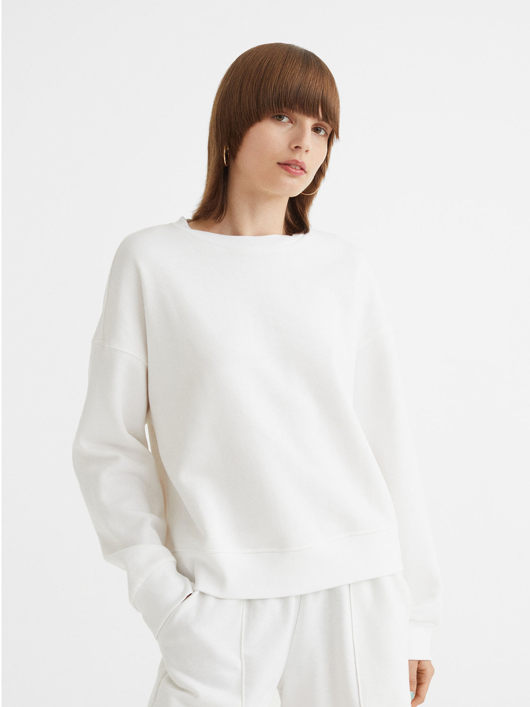 Buy H&M Women White Sweatshirt Sweatshirts for Women 19148260 Myntra