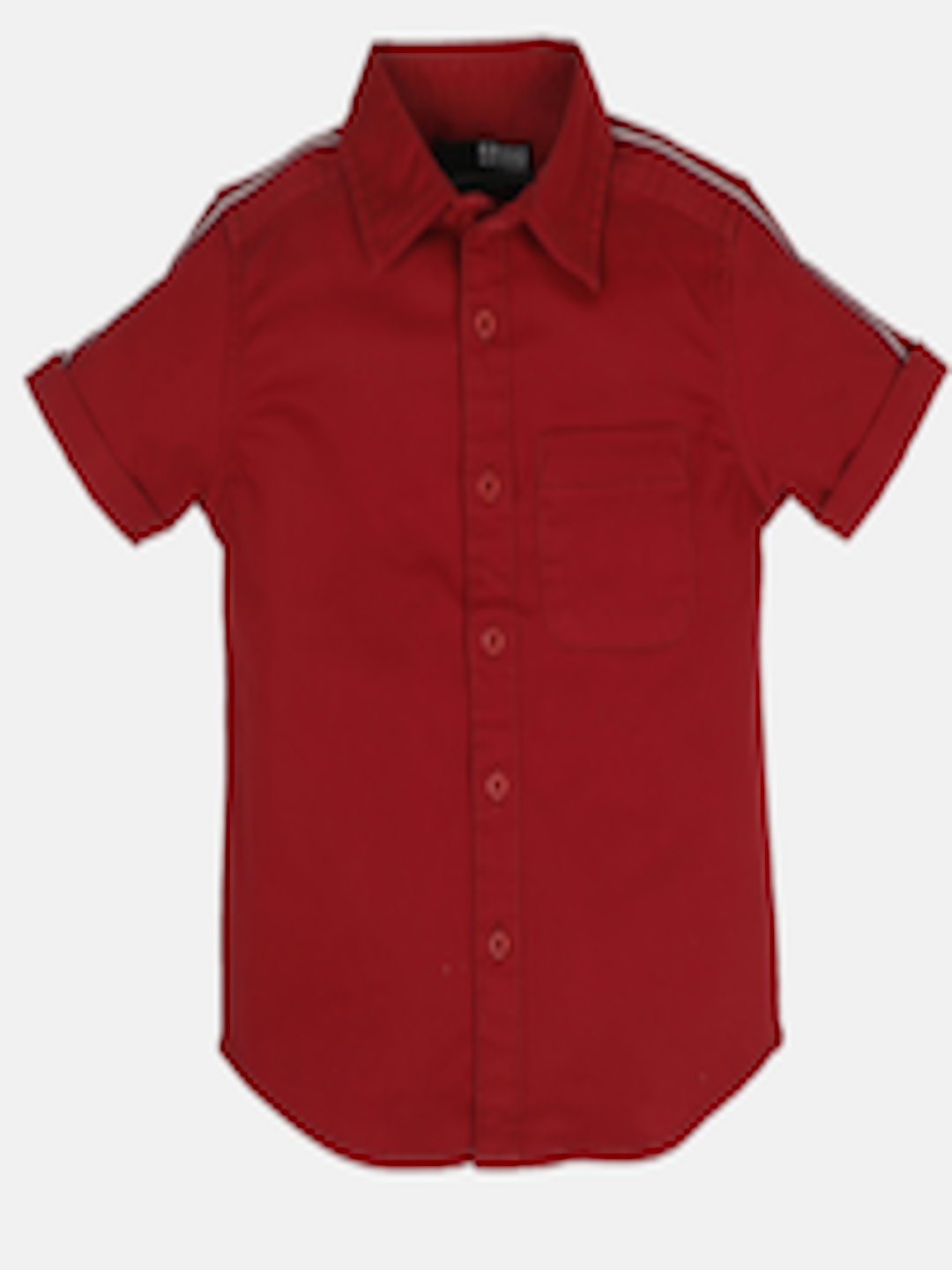 Buy HERE&NOW Boys Red Slim Fit Casual Shirt - Shirts for Boys 19149162 ...