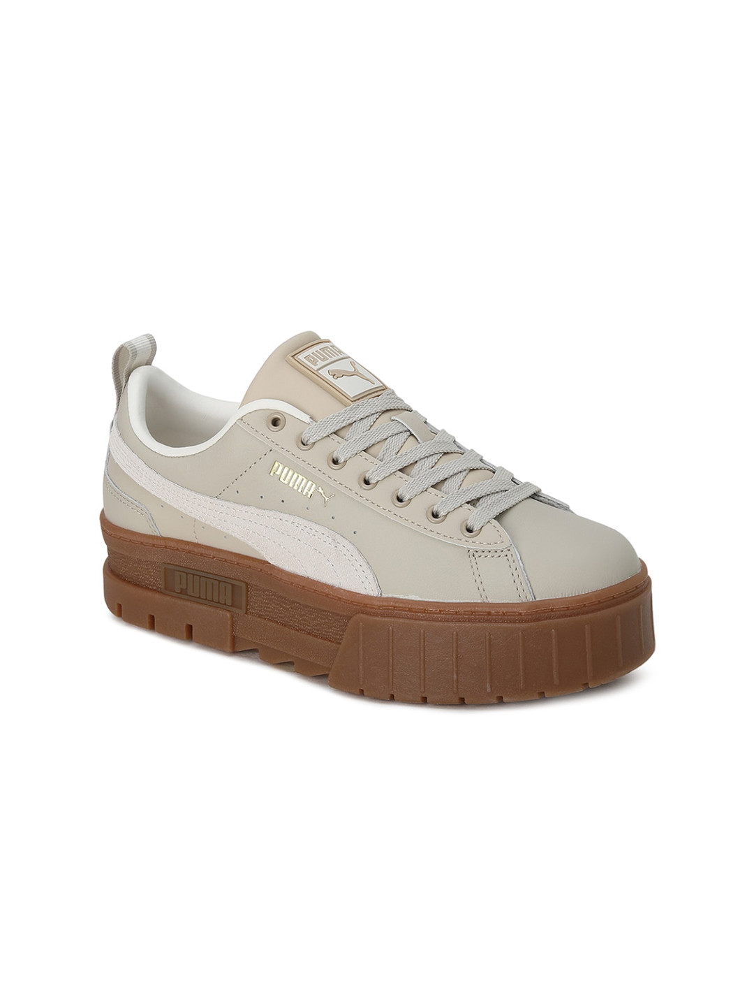 puma beige sneakers