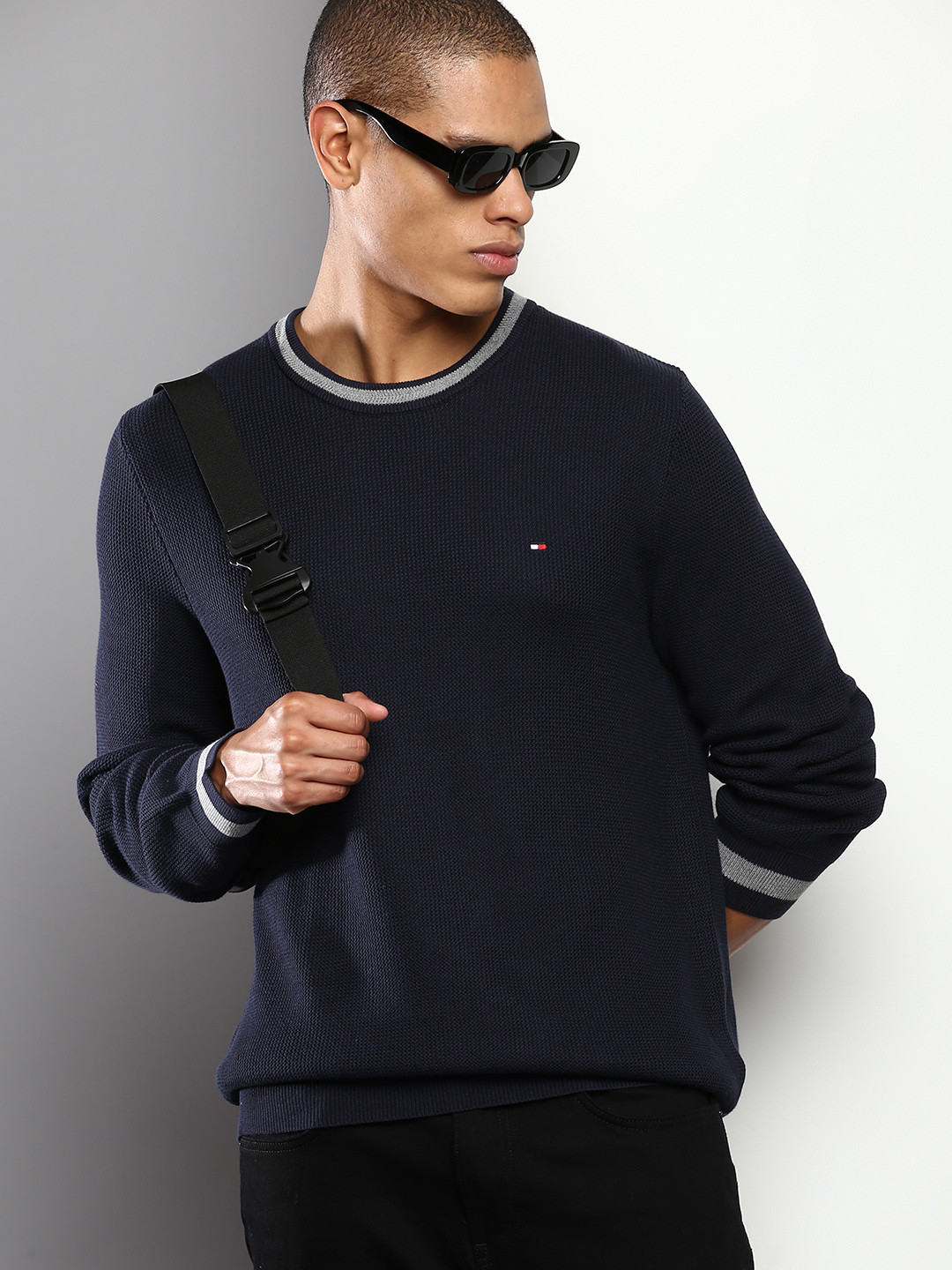 Tommy Hilfiger Cotton Knit Sweater Men's M Size / eaa468072
