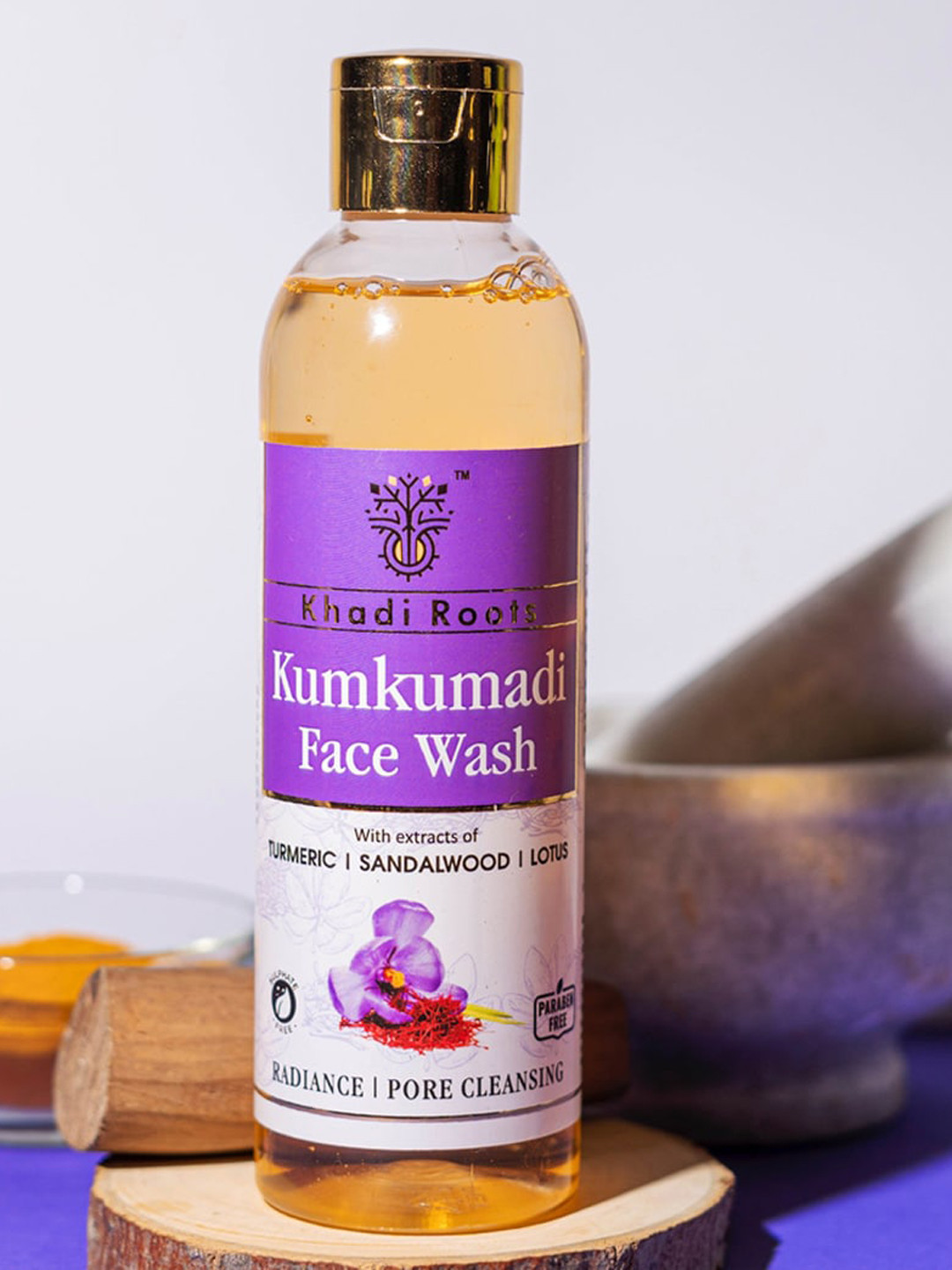 Buy Khadi Roots Beige Colored Kumkumadi Face Wash 200 ML Face Wash And Cleanser for Unisex