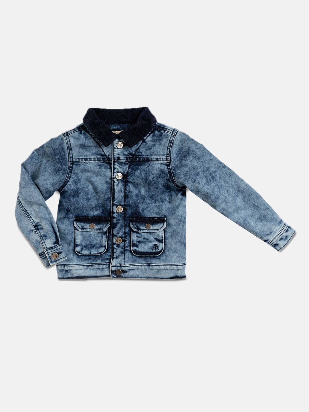 Buy Angel & Rocket Boys Blue Crop Denim Jacket Jackets for Boys