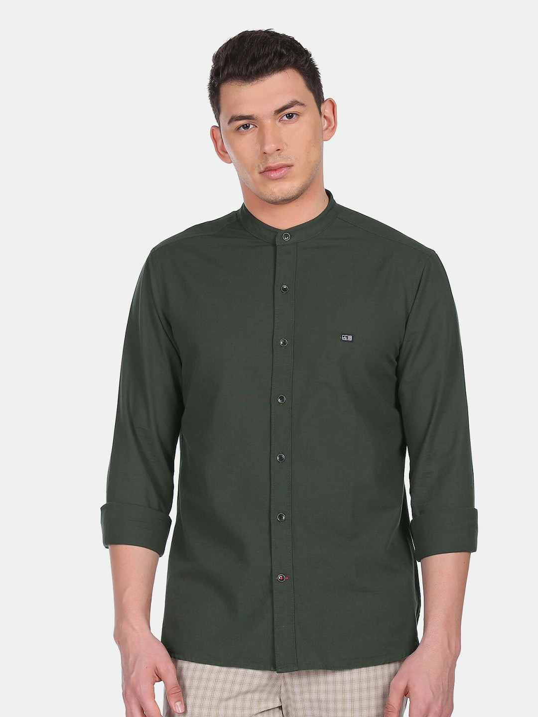 Buy Arrow Sport Men Green Slim Fit Casual Shirt Shirts for Men