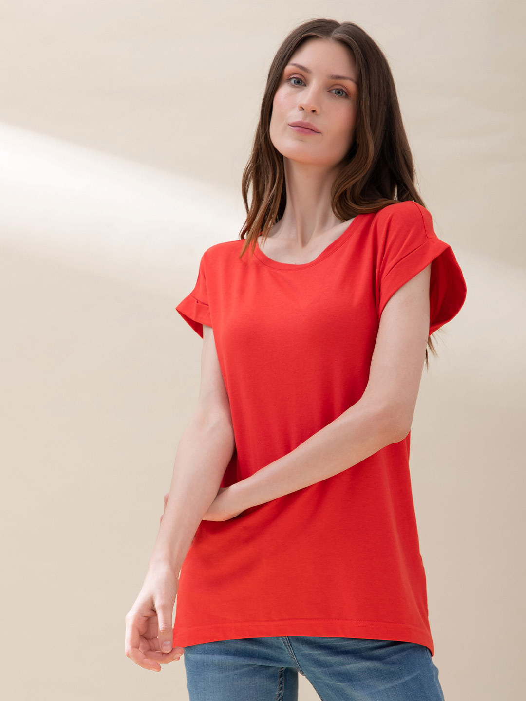 Buy B.Copenhagen Women Red T Shirt Tshirts for Women 19167476 Myntra