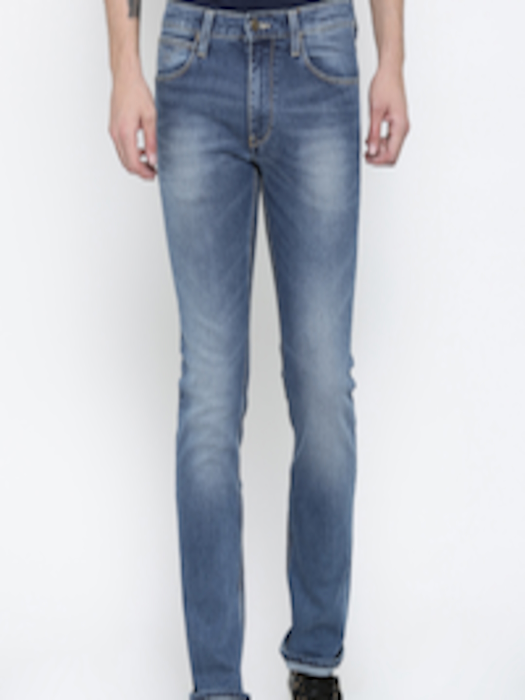 Buy Lee Men Blue Powell Slim Fit Stretchable Jeans - Jeans for Men ...