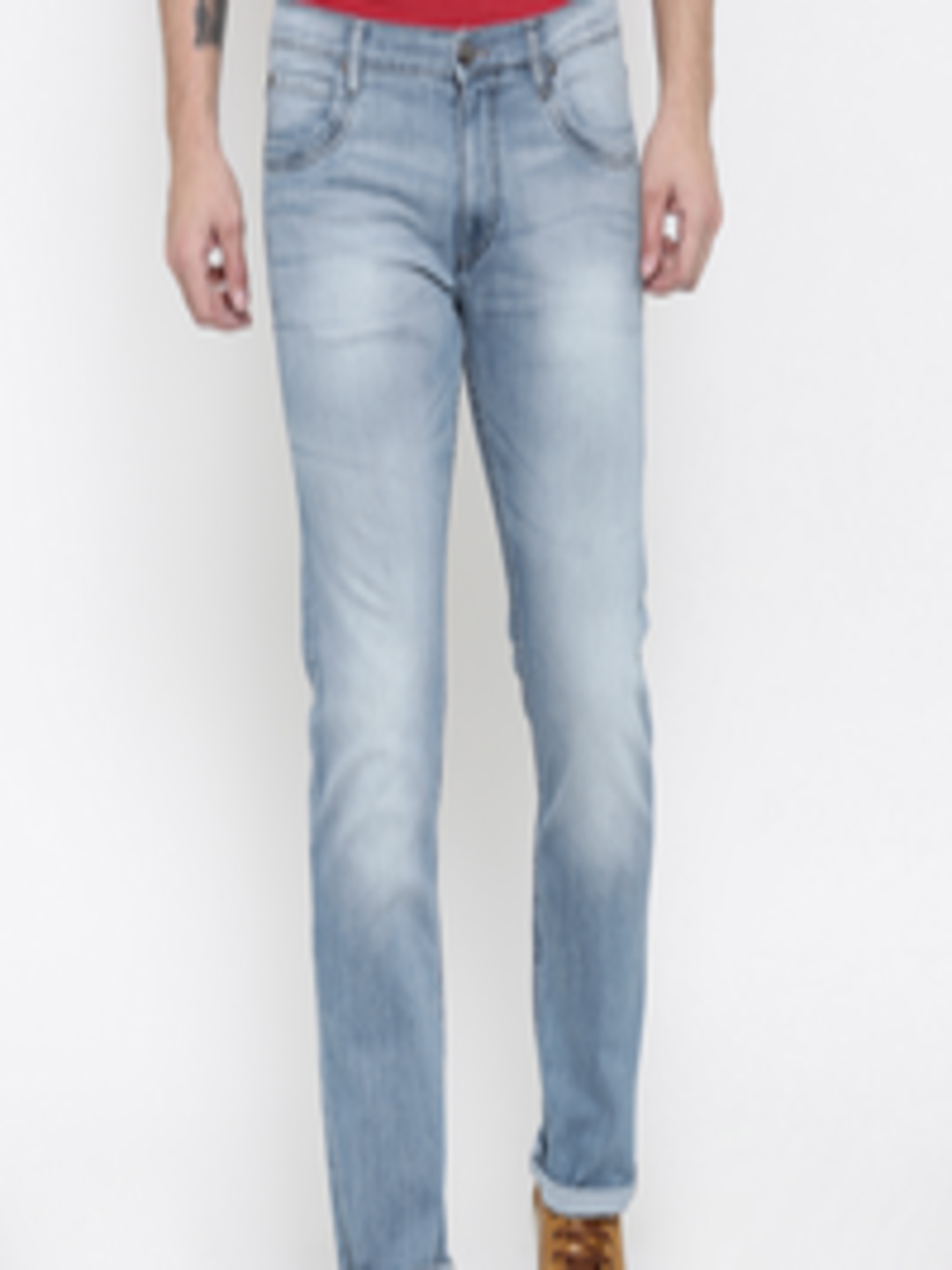 Buy Lee Men Blue Powell Slim Fit Mid Rise Jeans - Jeans for Men 1916840 ...
