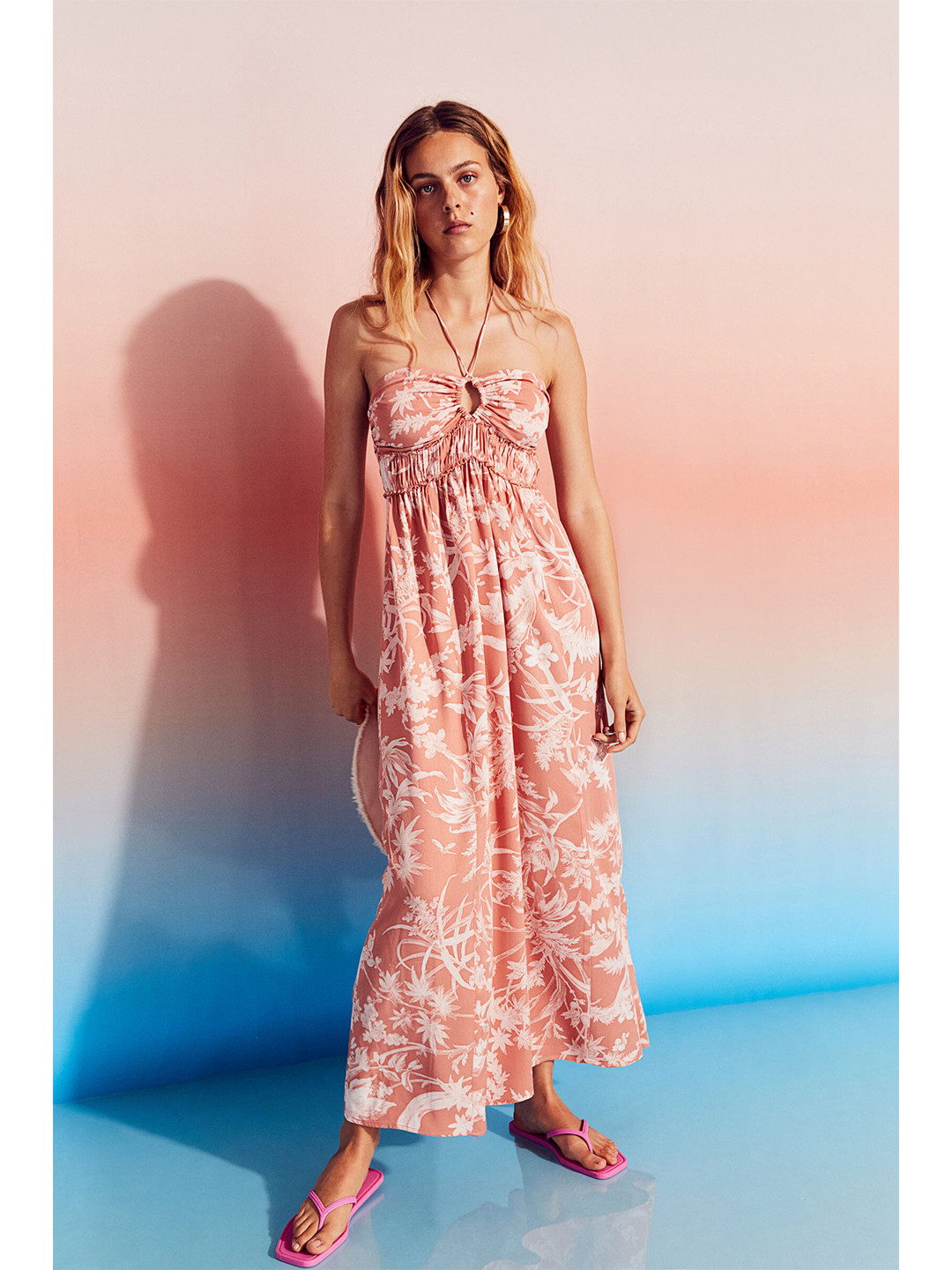 Buy H&M Pink Tie Detail Dress Dresses for Women 19174944 Myntra