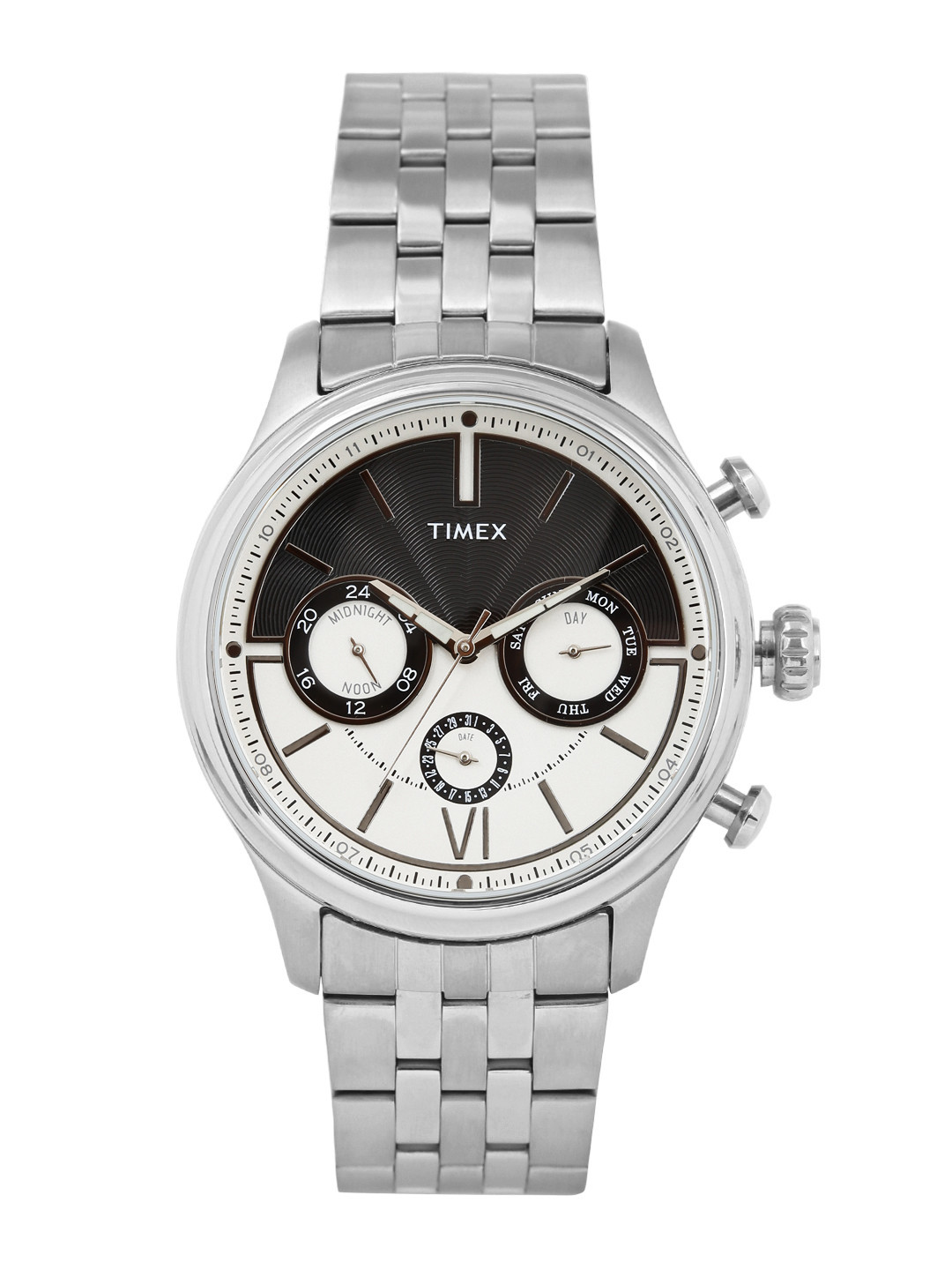 Buy Timex Men Black & White Multifunction Analogue Watch TWEG15900