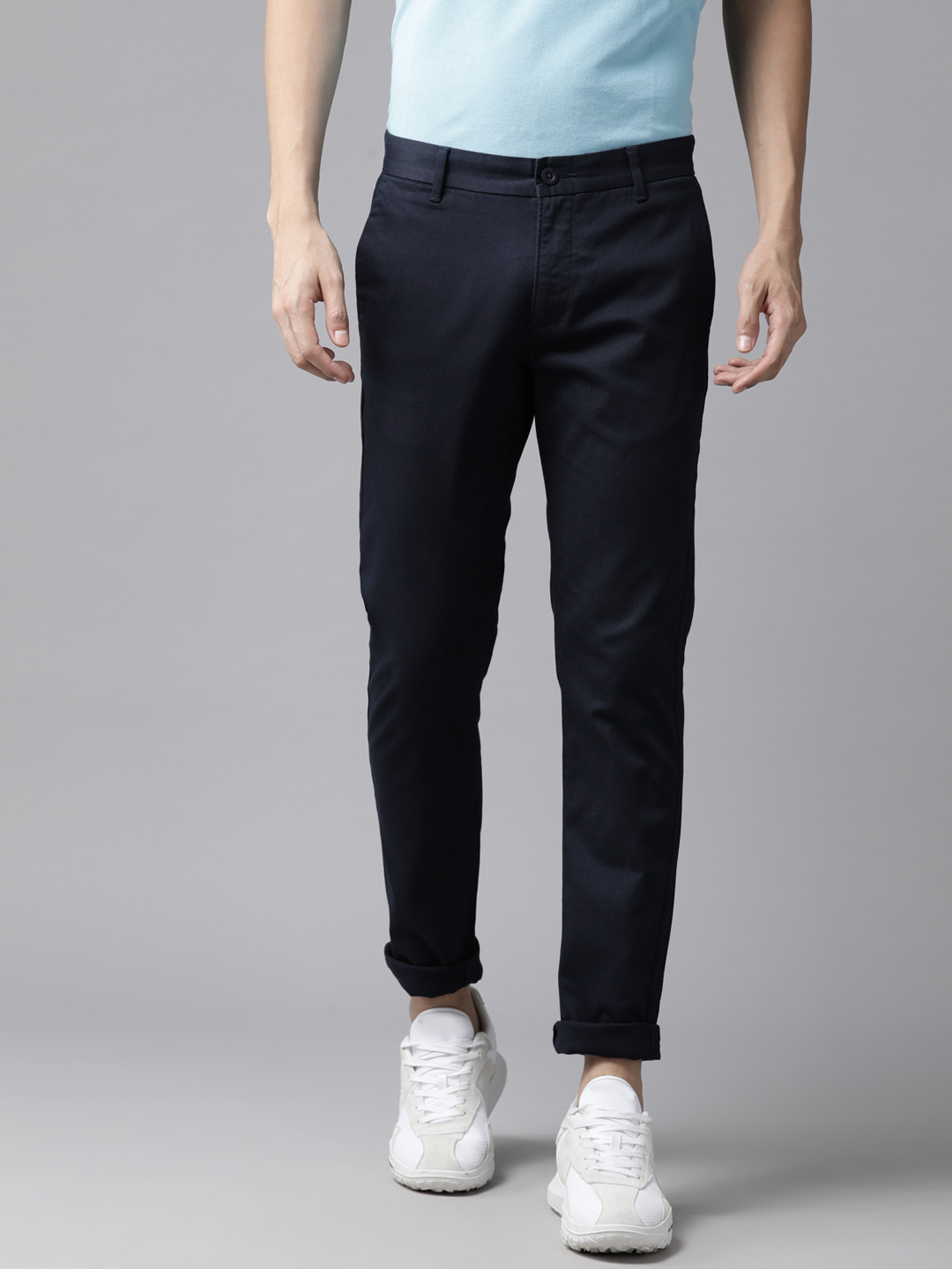 Buy U.S. Polo Assn. Men Slim Fit Trousers - Trousers for Men 19182086 ...