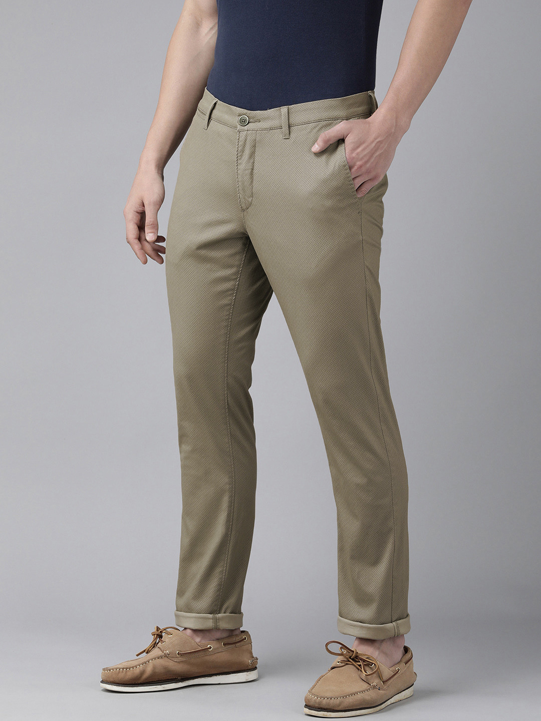 U.S. POLO ASSN. Gray Cotton Men's Trouser main image 1