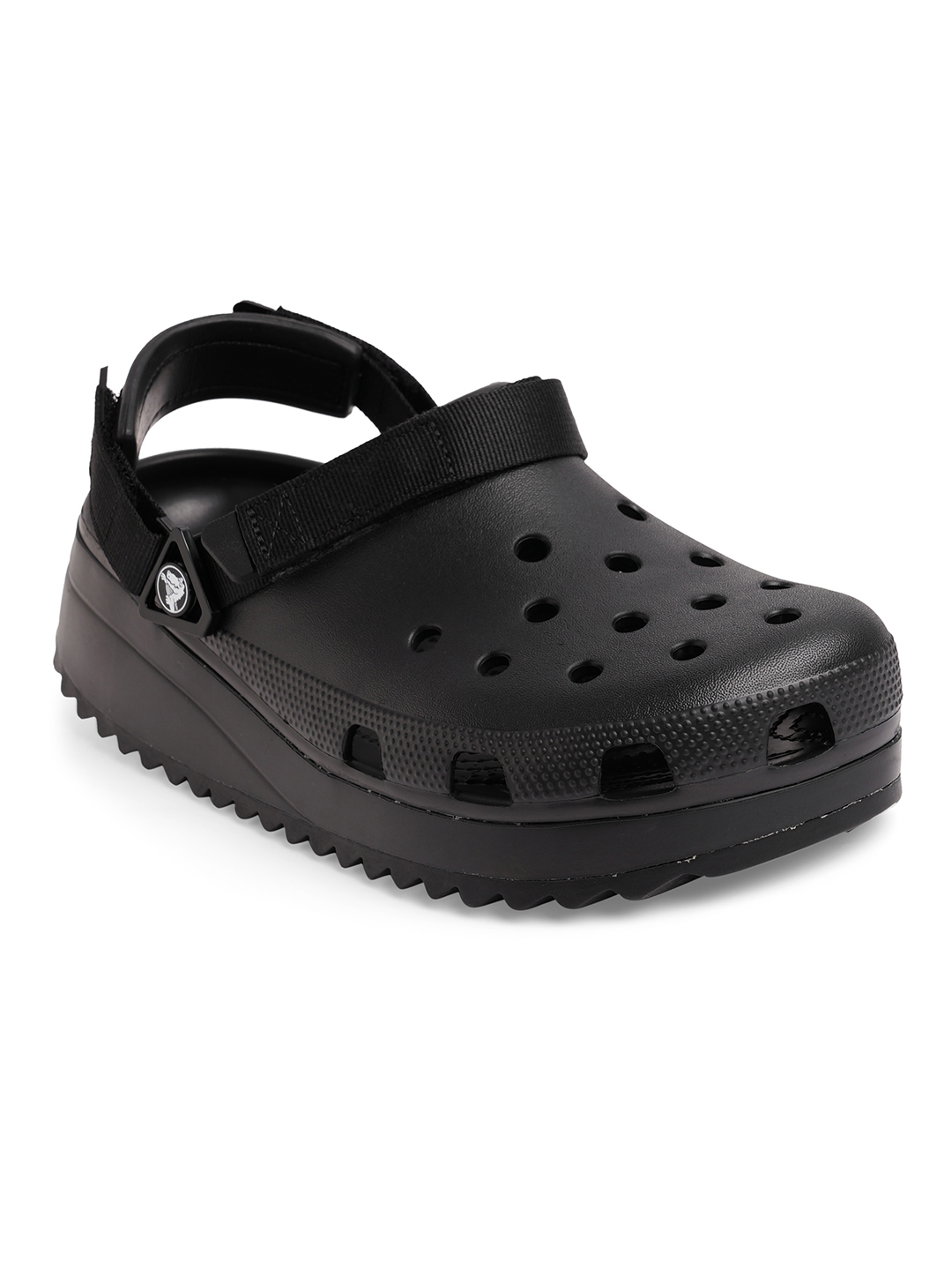 Buy Crocs Unisex Black Classic Hiker Croslite Clogs - Flip Flops for ...