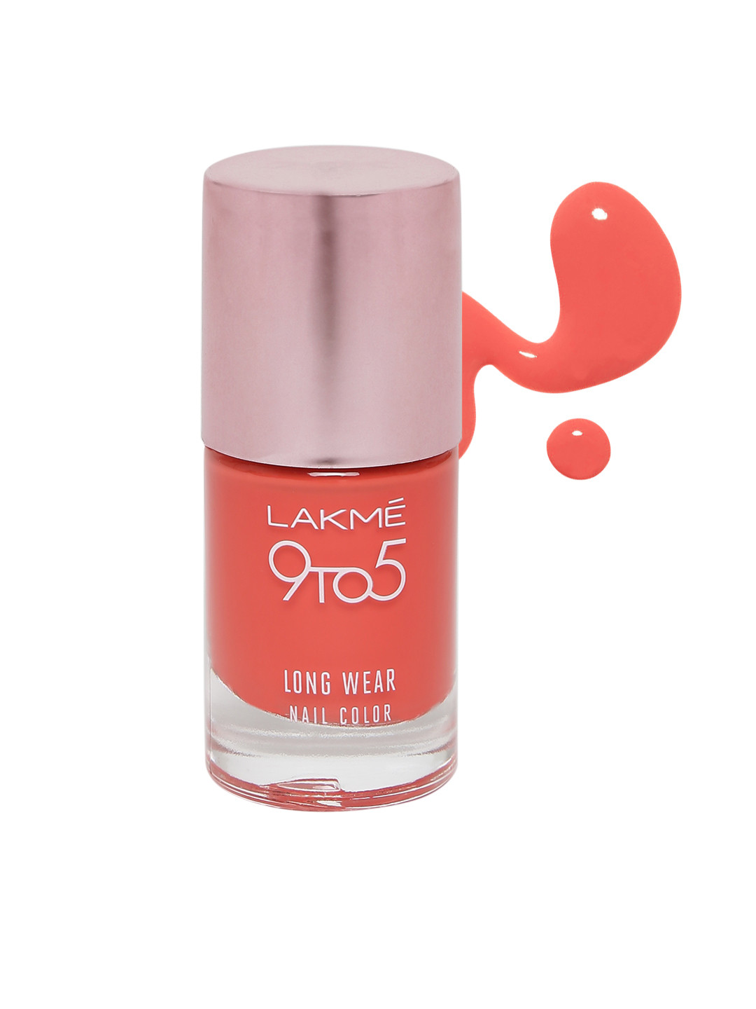 Buy Lakme 9 To 5 Orange Coat Long Wear Nail Polish Nail Polish for