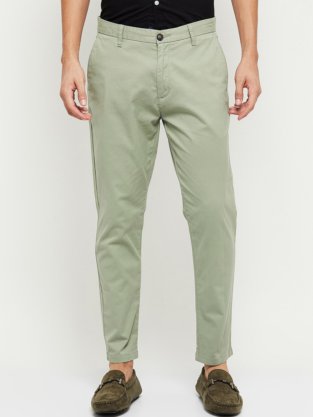 Buy Max Men Green Chinos Trousers Trousers for Men 19188836 Myntra