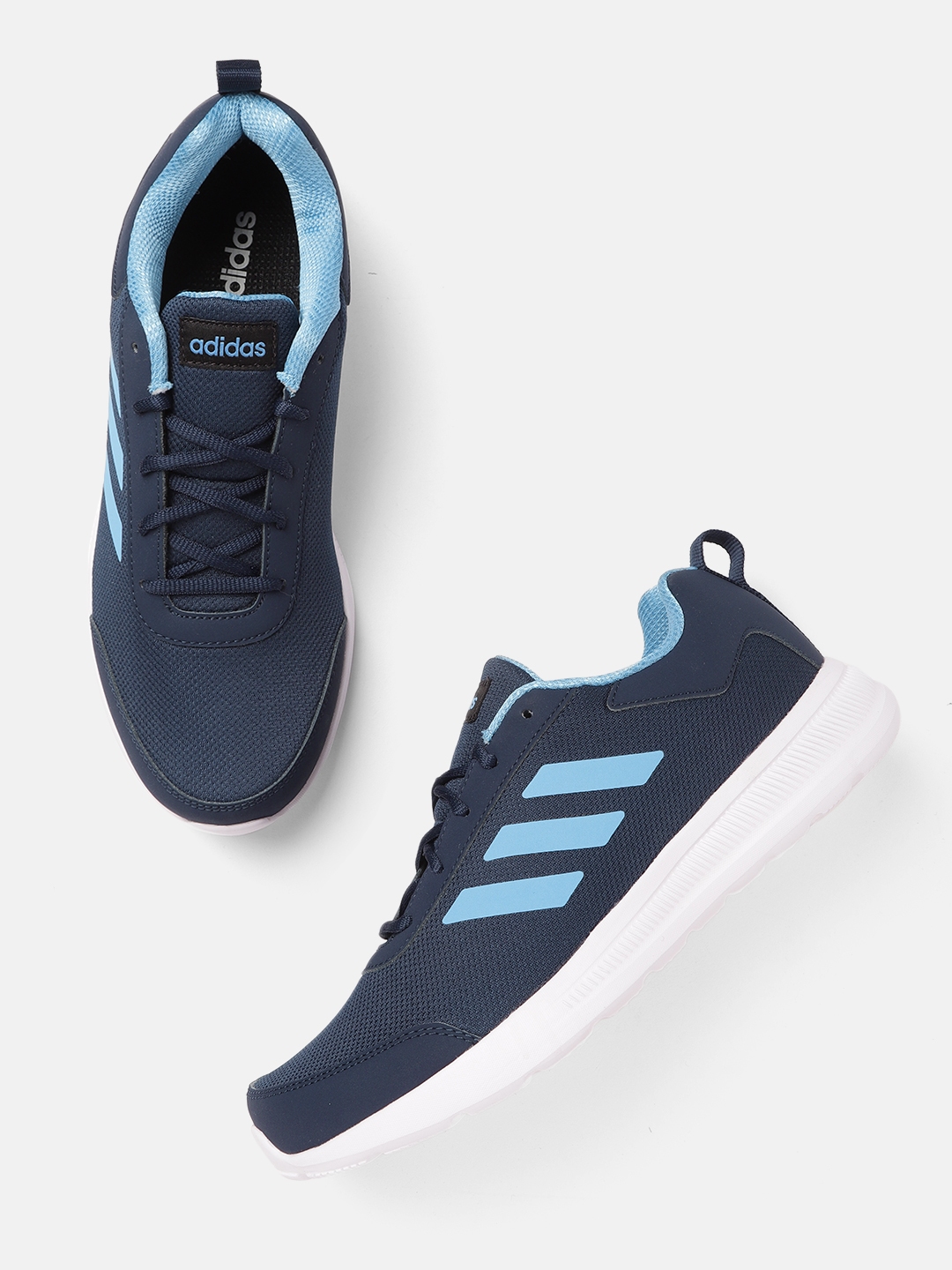 Buy ADIDAS Men Navy Blue Woven Design GlideEase Running Shoes - Sports ...
