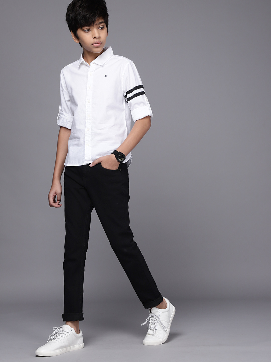 Buy WROGN YOUTH Boys Black Skinny Fit Stretchable Jeans Jeans for