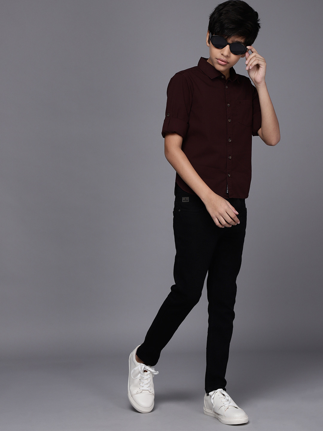 Buy WROGN YOUTH Boys Black Skinny Fit Stretchable Jeans Jeans for