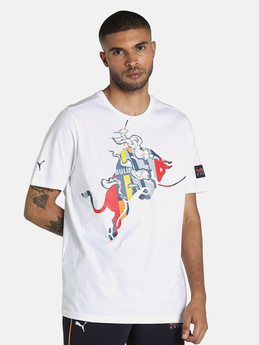 Buy PUMA Motorsport Men Regular Fit Red Bull Racing Dynamic Bull Logo ...