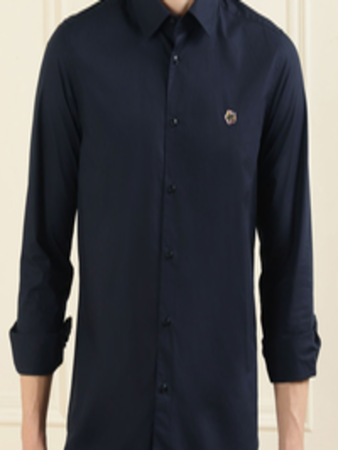 Buy Ted Baker Men Navy Blue Cotton Casual Shirt - Shirts for Men