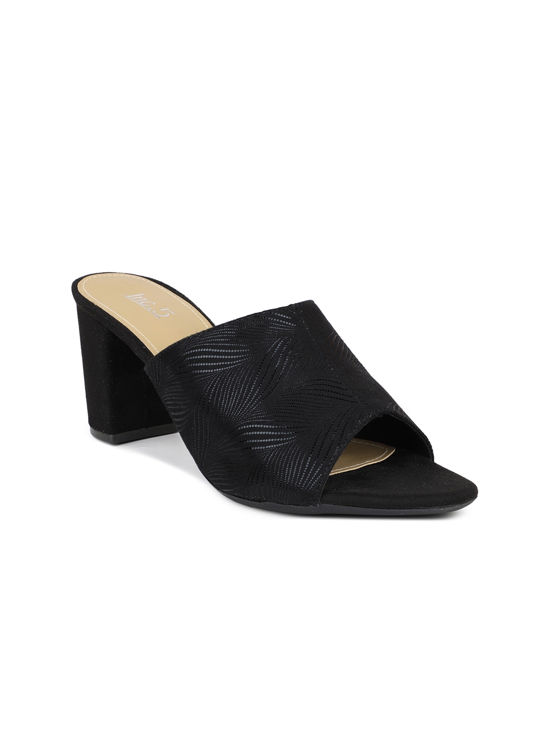 Buy Inc 5 Women Black Embellished Party Block Heels - Heels for Women ...