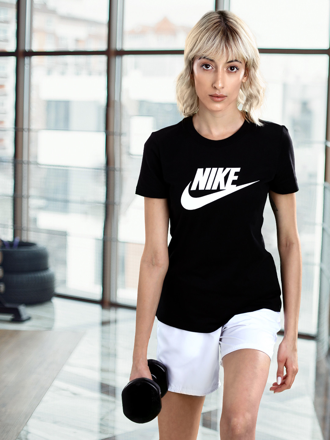 womens nike black and white high tops