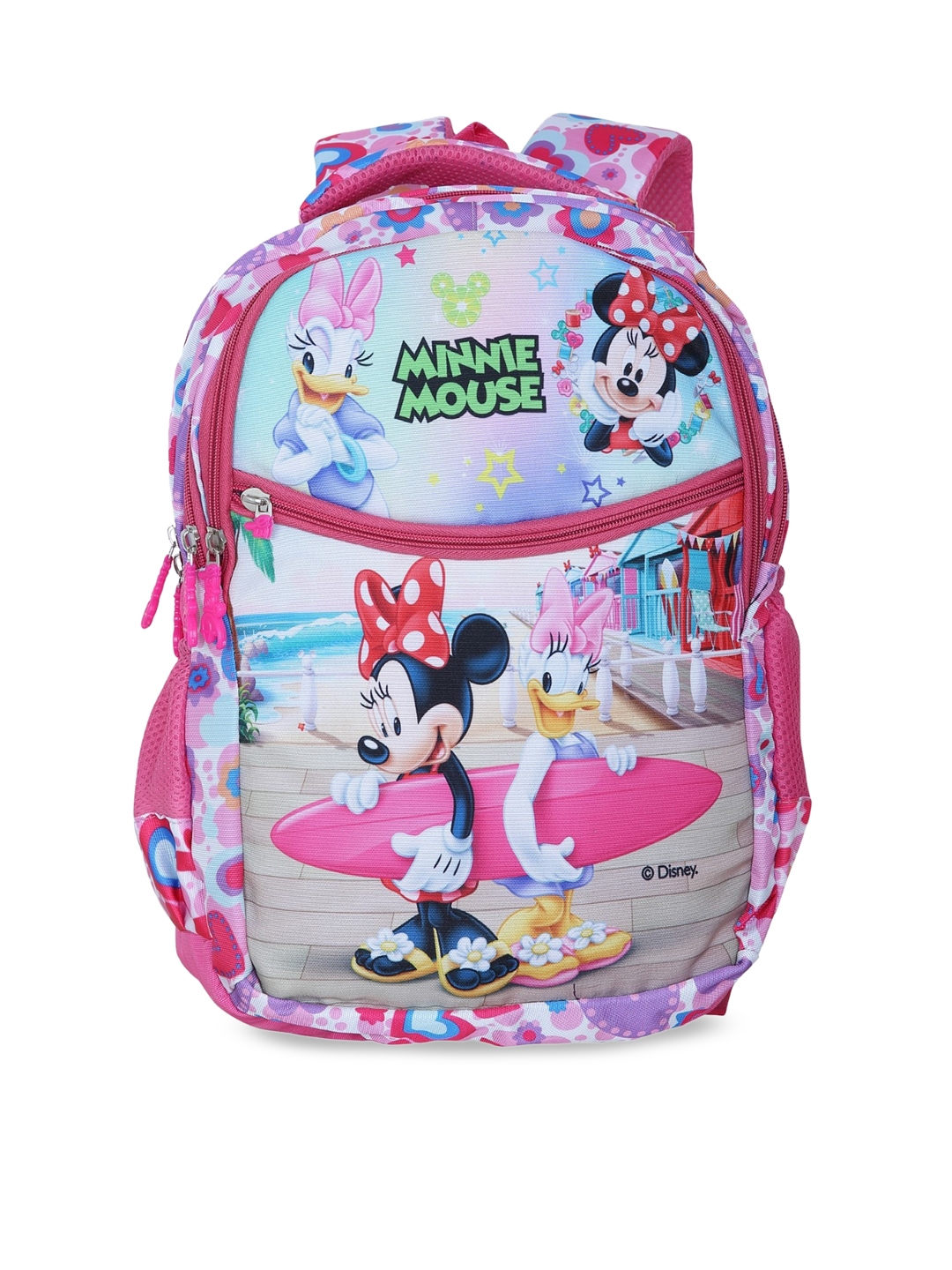 Buy Disney Unisex Kids Green & Pink Graphic Backpack Backpacks for