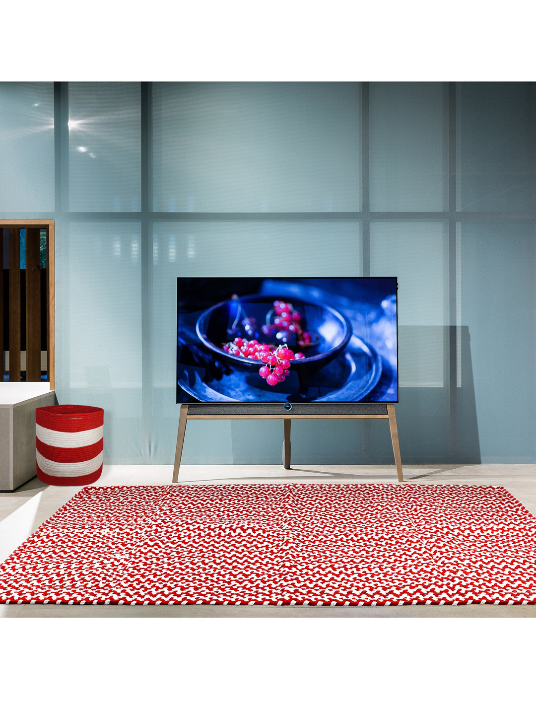 Buy Pano Red Zig Zag Braided Durable Reversible Carpet Carpets for Unisex 19226086 Myntra