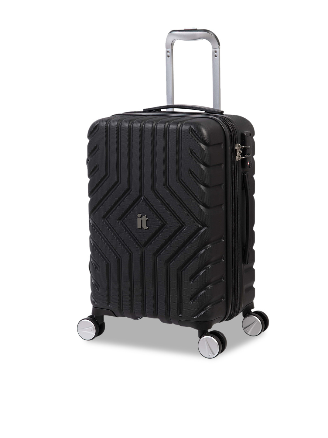 Buy IT Luggage Black Solid Hard Sided Small Trolley Bag Trolley Bag