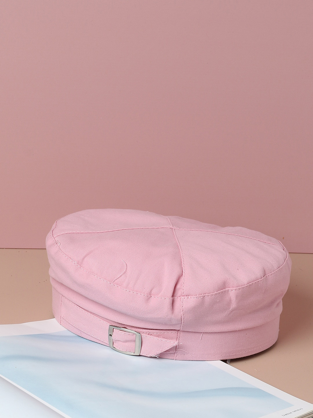 Buy HAUTE SAUCE By Campus Sutra Women Pink Textured Beret Hat Hat for